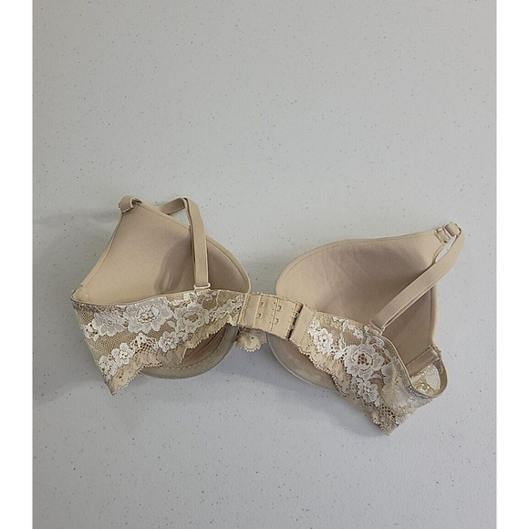 Maidenform Underwire T-Shirt Bra Size 32C Natural Boost Beige Demi Full Coverage - Picture 2 of 7